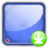 hd blue downloads Icon